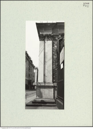 Vorderseite von Bibliotheca Hertziana [https://www.deutsche-digitale-bibliothek.de/content/lizenzen/rv-fz/] Santa Maria presso San CelsoSudfassade - Südwestecke von Süden, bh461165_recto. Foto: Fichera, Gabriele.