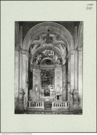 Vorderseite von Bibliotheca Hertziana [https://www.deutsche-digitale-bibliothek.de/content/lizenzen/rv-fz/] Santa Maria presso San Celso - Rechtes Querhaus: Cappella di San Rocco mit Altarbild von Paris Bordone, bh461183_recto. Foto: Fichera, Gabriele.