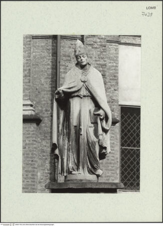 Vorderseite von Bibliotheca Hertziana [https://www.deutsche-digitale-bibliothek.de/content/lizenzen/rv-fz/] Heiliger Gregor - Gesamtansicht, bh461198_recto. Foto: Fichera, Gabriele.