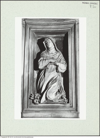 Vorderseite von Sopr. BAS ROMA [https://www.deutsche-digitale-bibliothek.de/content/lizenzen/rv-ez/] Die heilige Katharina von Siena - , bh461391_recto. Foto.