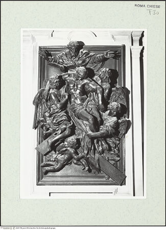 Vorderseite von Sopr. BAS ROMA [https://www.deutsche-digitale-bibliothek.de/content/lizenzen/rv-ez/] Triumph der heiligen Trinität - , bh461396_recto. Foto.