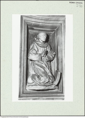 Vorderseite von Sopr. BAS ROMA [https://www.deutsche-digitale-bibliothek.de/content/lizenzen/rv-ez/] Der heilige Bernhardin von Siena - , bh461400_recto. Foto.