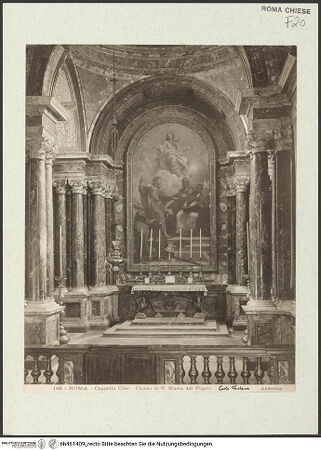 Vorderseite von Alinari [http://creativecommons.org/publicdomain/mark/1.0/] Santa Maria del PopoloCappella Cybo - , bh461409_recto. Foto.