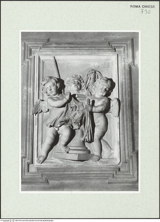 Vorderseite von Sopr. BAS ROMA [https://www.deutsche-digitale-bibliothek.de/content/lizenzen/rv-ez/] Engel mit den Leidenswerkzeugen - linke Seite, bh461544_recto. Foto.