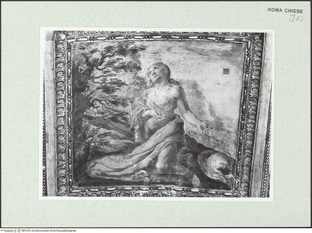 Vorderseite von Sopr. BAS ROMA [https://www.deutsche-digitale-bibliothek.de/content/lizenzen/rv-ez/] Szenen aus dem Leben Johannes des TäufersJohannes der Täufer in der Wildnis - , bh461551_recto. Foto.