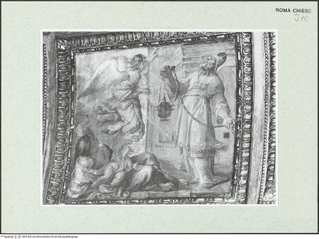 Vorderseite von Sopr. BAS ROMA [https://www.deutsche-digitale-bibliothek.de/content/lizenzen/rv-ez/] Szenen aus dem Leben Johannes des TäufersAnkündigung der Geburt des Täufers - , bh461560_recto. Foto.