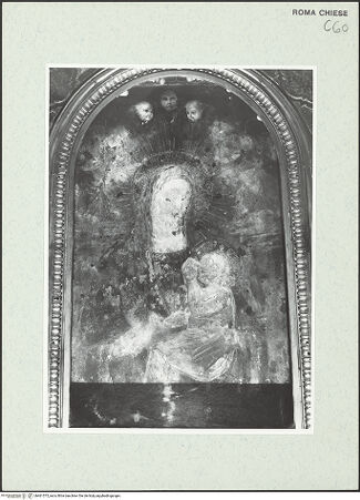 Vorderseite von Sopr. BAS ROMA [https://www.deutsche-digitale-bibliothek.de/content/lizenzen/rv-fz/] Madonna  - , bh461575_recto. Foto.