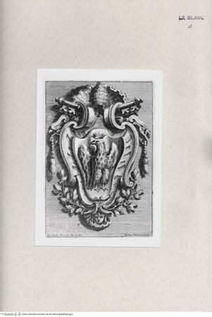 Vorderseite von Istituto Nazionale per la Grafica [https://rightsstatements.org/page/CNE/1.0/] Proporzioni per disegnare targhe e stemmiTafel [ ]: Wappen des Papstes Innozenz XIII. Conti - , bh461594. Foto.