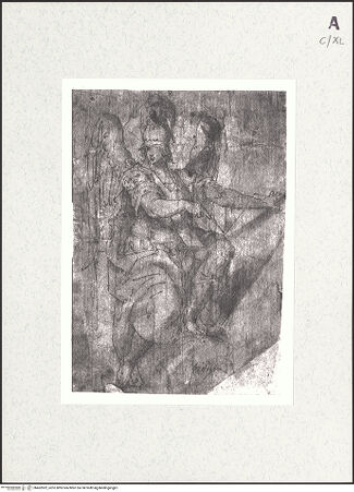 Vorderseite von National Gallery of Scotland [https://www.deutsche-digitale-bibliothek.de/content/lizenzen/rv-ez/] Allegorische Gestalt der "Pictura" - , bh462002_recto. Foto.