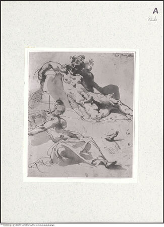 Vorderseite von National Gallery of Scotland [https://www.deutsche-digitale-bibliothek.de/content/lizenzen/rv-ez/] Studien zu zwei liegenden Gestalten und einer sitzenden weiblichen Figur - , bh462011_recto. Foto.