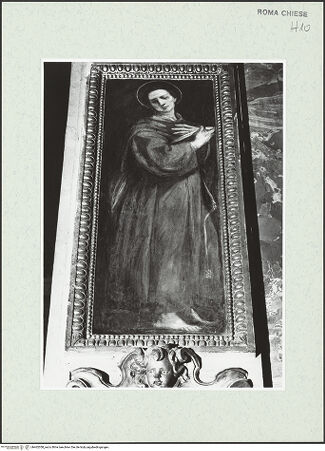 Vorderseite von Sopr. BAS ROMA [https://www.deutsche-digitale-bibliothek.de/content/lizenzen/rv-ez/] HeiligenzyklusDer heilige Franziskus - nach der Restaurierung von 1977, bh462058_recto. Foto.