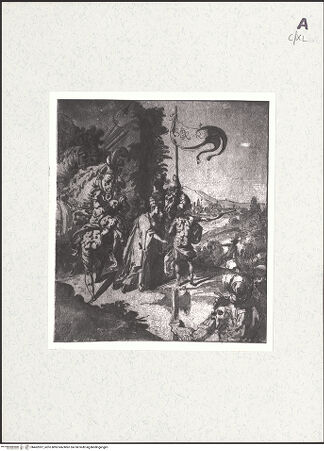 Vorderseite von National Gallery of Scotland [https://www.deutsche-digitale-bibliothek.de/content/lizenzen/rv-ez/] Das Treffen zwischen einem Papst und einem Befehlshaber in der Nähe einer Stadt - , bh462097_recto. Foto.