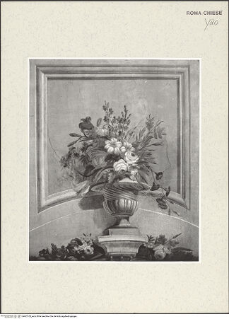 Vorderseite von Sopr. BAS ROMA [https://www.deutsche-digitale-bibliothek.de/content/lizenzen/rv-ez/] Wanddekoration - oberhalb der rechten Tür: Blumenkorb, bh462108_recto. Foto.