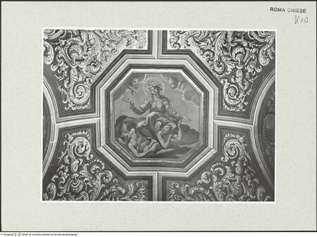 Vorderseite von Sopr. BAS ROMA [https://www.deutsche-digitale-bibliothek.de/content/lizenzen/rv-ez/] Die heilige Rosalia in der Glorie - , bh462118_recto. Foto.