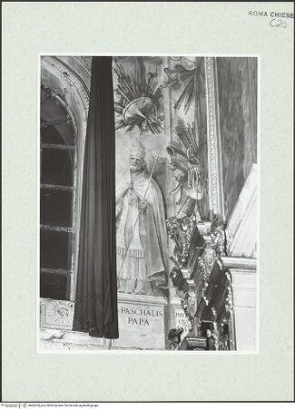 Vorderseite von Sopr. BAS ROMA [https://www.deutsche-digitale-bibliothek.de/content/lizenzen/rv-ez/] Szenen aus dem Leben der der Heiligen Kosmas und Damian und verschiedene HeiligeDer heilige Papst Paschalis - , bh462255_recto. Foto.