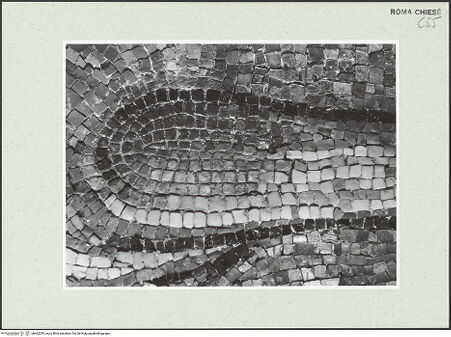 Vorderseite von Sopr. BAS ROMA [https://www.deutsche-digitale-bibliothek.de/content/lizenzen/rv-ez/] Christus Pantokrator zwischen den Heiligen Petrus, Paulus, Kosmas und Damian, Theodor und Felix - Detail, nach der Restaurierung 1988/1989, bh462293_recto. Foto.