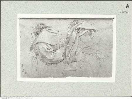 Vorderseite von Istituto Nazionale per la Grafica [https://www.deutsche-digitale-bibliothek.de/content/lizenzen/rv-ez/] Studien zu einer drapierten Gestalt - , bh462688_recto. Foto.