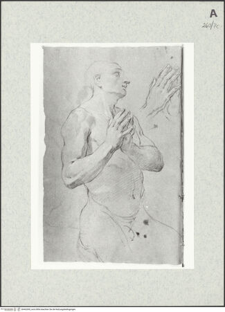 Vorderseite von Istituto Nazionale per la Grafica [https://www.deutsche-digitale-bibliothek.de/content/lizenzen/rv-ez/] Kniende männliche Gestalt - , bh462690_recto. Foto.