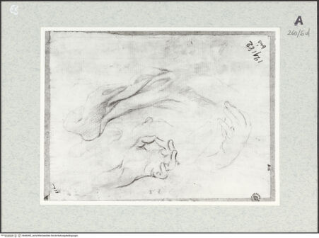 Vorderseite von Istituto Nazionale per la Grafica [https://www.deutsche-digitale-bibliothek.de/content/lizenzen/rv-ez/] Hand- und Draperiestudien - , bh462692_recto. Foto.