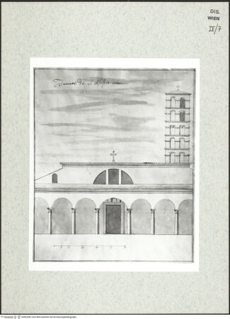 Vorderseite von Albertina [https://www.deutsche-digitale-bibliothek.de/content/lizenzen/rv-ez/] Rom, Sant'Alessio, Fassade - , bh462698_recto. Foto.