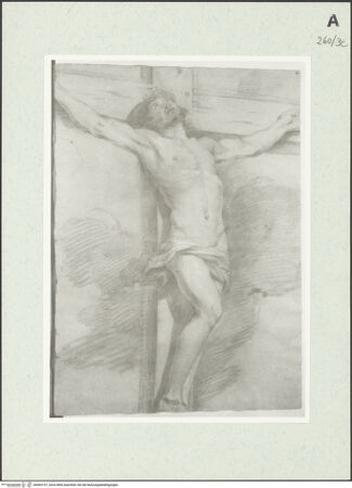 Vorderseite von Istituto Nazionale per la Grafica [https://www.deutsche-digitale-bibliothek.de/content/lizenzen/rv-ez/] Studie zum gekreuzigten Christus - , bh463157_recto. Foto.