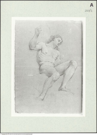 Vorderseite von Istituto Nazionale per la Grafica [https://www.deutsche-digitale-bibliothek.de/content/lizenzen/rv-ez/] Sitzende männliche Gestalt - , bh463169_recto. Foto.