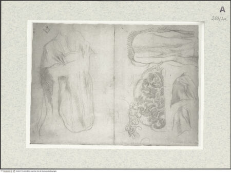 Vorderseite von Istituto Nazionale per la Grafica [https://www.deutsche-digitale-bibliothek.de/content/lizenzen/rv-ez/] Studien zu liturgischen Gewändern - , bh463175_recto. Foto.