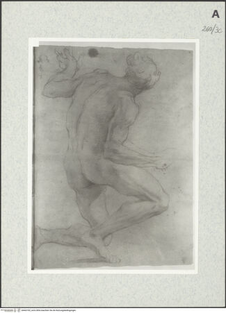 Vorderseite von Istituto Nazionale per la Grafica [https://www.deutsche-digitale-bibliothek.de/content/lizenzen/rv-ez/] Kniende männliche Gestalt - , bh463182_recto. Foto.