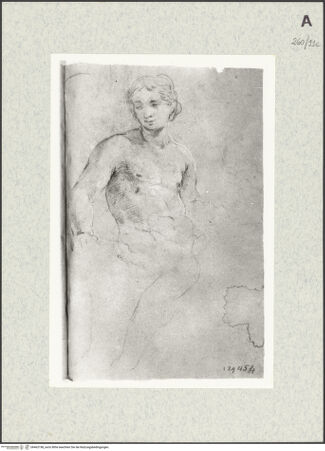 Vorderseite von Istituto Nazionale per la Grafica [https://www.deutsche-digitale-bibliothek.de/content/lizenzen/rv-ez/] Sitzende männliche Gestalt - , bh463198_recto. Foto.