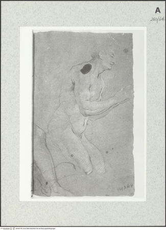 Vorderseite von Istituto Nazionale per la Grafica [https://www.deutsche-digitale-bibliothek.de/content/lizenzen/rv-ez/] Kniende männliche Gestalt - , bh463199_recto. Foto.