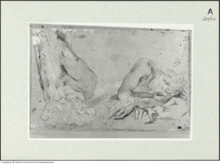 Vorderseite von Istituto Nazionale per la Grafica [https://www.deutsche-digitale-bibliothek.de/content/lizenzen/rv-ez/] Studie zu einer liegenden Gestalt - , bh463226_recto. Foto.