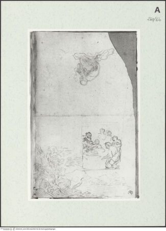 Vorderseite von Istituto Nazionale per la Grafica [https://www.deutsche-digitale-bibliothek.de/content/lizenzen/rv-ez/] Kompositionsskizze, Landschaft und kniende Gestalt - , bh463232_recto. Foto.