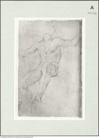 Vorderseite von Istituto Nazionale per la Grafica [https://www.deutsche-digitale-bibliothek.de/content/lizenzen/rv-ez/] Sitzende männliche Gestalt - , bh463255_recto. Foto.