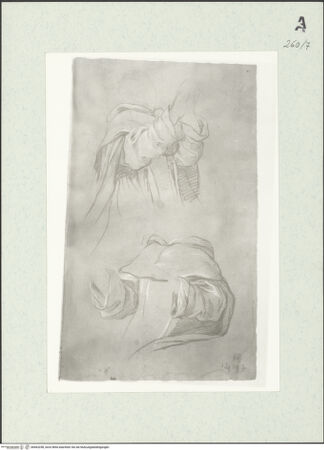 Vorderseite von Istituto Nazionale per la Grafica [https://www.deutsche-digitale-bibliothek.de/content/lizenzen/rv-ez/] Studie zu zwei Mönchen - , bh463258_recto. Foto.