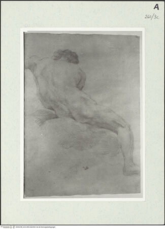 Vorderseite von Istituto Nazionale per la Grafica [https://www.deutsche-digitale-bibliothek.de/content/lizenzen/rv-ez/] Sitzende männliche Gestalt - , bh463298_recto. Foto.