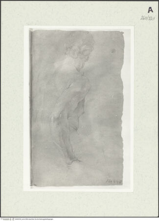 Vorderseite von Istituto Nazionale per la Grafica [https://www.deutsche-digitale-bibliothek.de/content/lizenzen/rv-ez/] Männliche Gestalt in Halbfigur - , bh463320_recto. Foto.