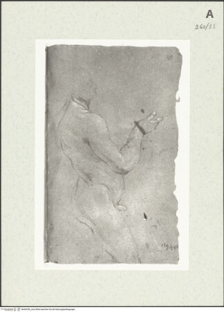 Vorderseite von Istituto Nazionale per la Grafica [https://www.deutsche-digitale-bibliothek.de/content/lizenzen/rv-ez/] Kniende männliche Gestalt - , bh463350_recto. Foto.