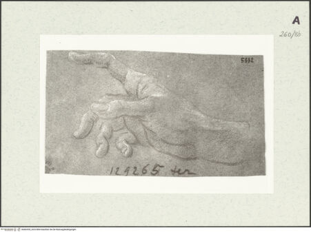 Vorderseite von Istituto Nazionale per la Grafica [https://www.deutsche-digitale-bibliothek.de/content/lizenzen/rv-ez/] Handstudie - , bh463355_recto. Foto.