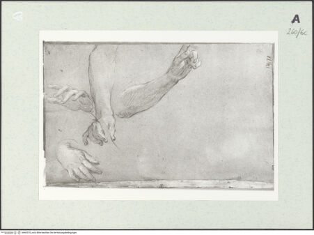 Vorderseite von Istituto Nazionale per la Grafica [https://www.deutsche-digitale-bibliothek.de/content/lizenzen/rv-ez/] Hand- und Armstudien - , bh463370_recto. Foto.