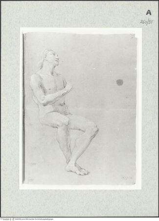 Vorderseite von Istituto Nazionale per la Grafica [https://www.deutsche-digitale-bibliothek.de/content/lizenzen/rv-ez/] Sitzende männliche Gestalt - , bh463506_recto. Foto.