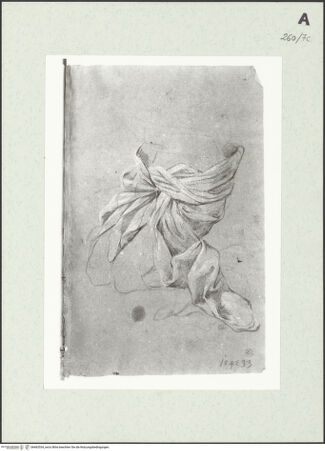 Vorderseite von Istituto Nazionale per la Grafica [https://www.deutsche-digitale-bibliothek.de/content/lizenzen/rv-ez/] Kniende drapierte Gestalt in Halbfigur - , bh463534_recto. Foto.