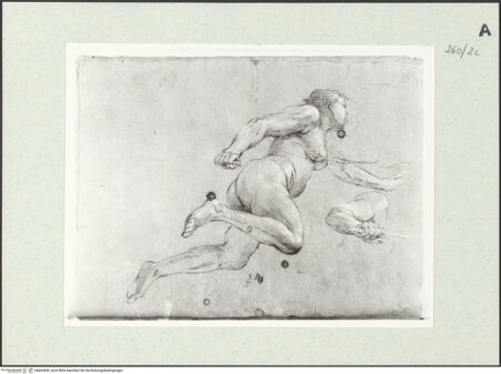 Vorderseite von Istituto Nazionale per la Grafica [https://www.deutsche-digitale-bibliothek.de/content/lizenzen/rv-ez/] Weibliche Gestalt und Armstudie - , bh463600_recto. Foto.