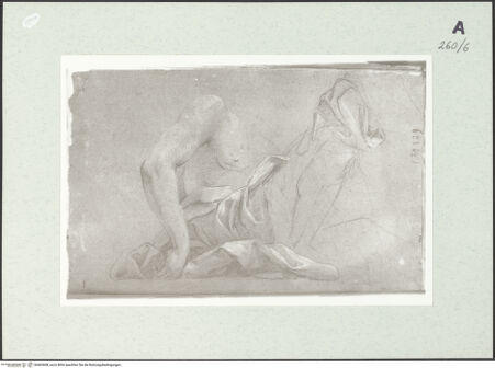 Vorderseite von Istituto Nazionale per la Grafica [https://www.deutsche-digitale-bibliothek.de/content/lizenzen/rv-ez/] Drapierte sitzende Gestalt - , bh463608_recto. Foto.