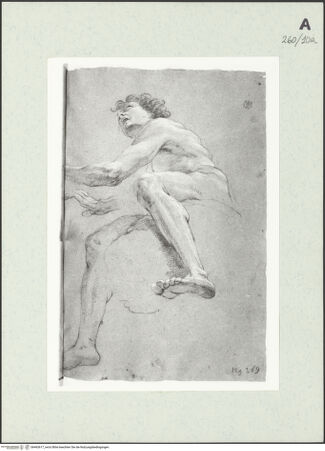 Vorderseite von Istituto Nazionale per la Grafica [https://www.deutsche-digitale-bibliothek.de/content/lizenzen/rv-ez/] Sitzende männliche Gestalt - , bh463617_recto. Foto.