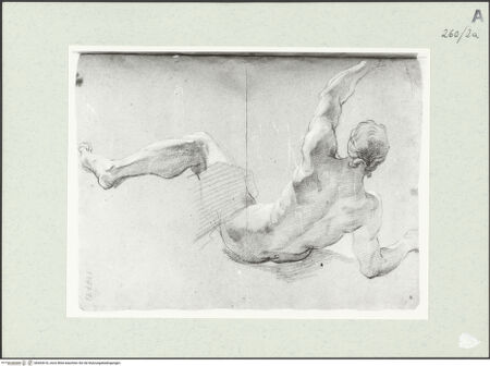 Vorderseite von Istituto Nazionale per la Grafica [https://www.deutsche-digitale-bibliothek.de/content/lizenzen/rv-ez/] Liegende männliche Gestalt - , bh463618_recto. Foto.