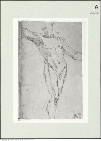 Vorderseite von Istituto Nazionale per la Grafica [https://www.deutsche-digitale-bibliothek.de/content/lizenzen/rv-ez/] Stehende männliche Gestalt - , bh463980_recto. Foto.