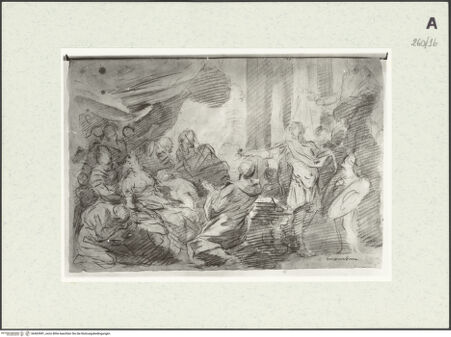 Vorderseite von Istituto Nazionale per la Grafica [https://www.deutsche-digitale-bibliothek.de/content/lizenzen/rv-ez/] Kompositionsstudie - , bh463981_recto. Foto.