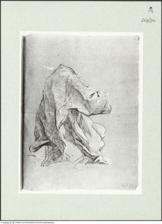 Vorderseite von Istituto Nazionale per la Grafica [https://www.deutsche-digitale-bibliothek.de/content/lizenzen/rv-ez/] Studie zu einem liturgischen Gewand - , bh464016_recto. Foto.