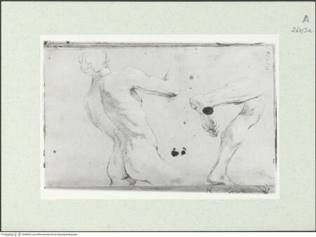 Vorderseite von Istituto Nazionale per la Grafica [https://www.deutsche-digitale-bibliothek.de/content/lizenzen/rv-ez/] Studien zu einer männlichen Gestalt - , bh464029_recto. Foto.