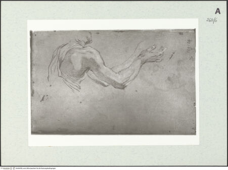 Vorderseite von Istituto Nazionale per la Grafica [https://www.deutsche-digitale-bibliothek.de/content/lizenzen/rv-ez/] Kniende Gestalt in Halbfigur - , bh464038_recto. Foto.